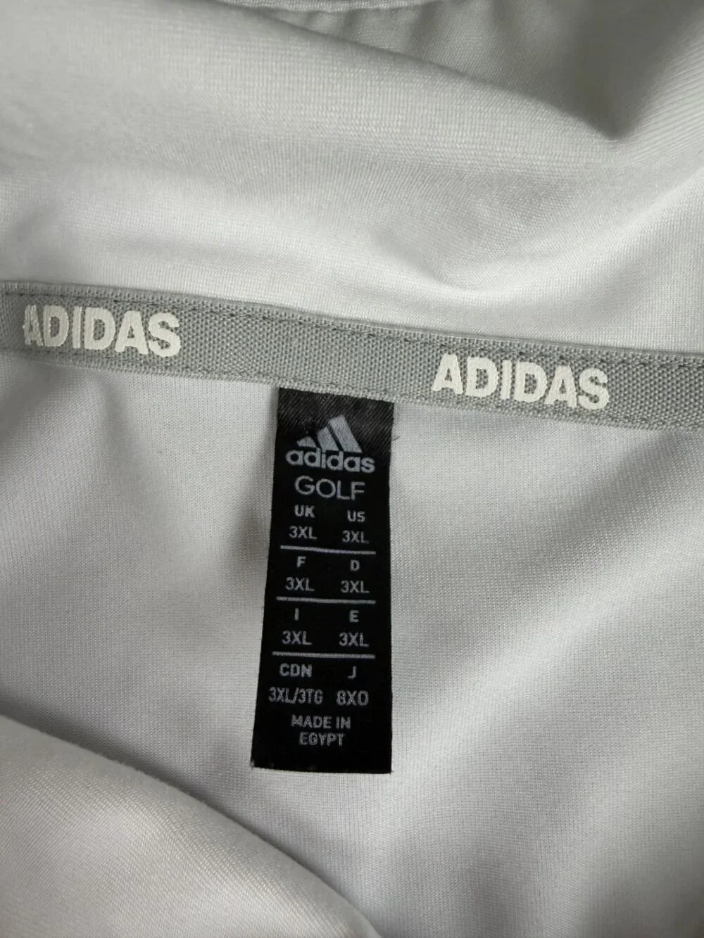Adidas Mens White Golf Polo Shirt 3XL